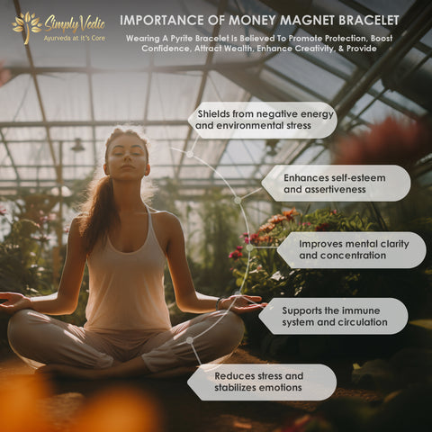 Simply Vedic Pyrite Stone Bracelet Simply Vedic Pyrite Stone Bracelet