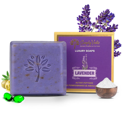 Simply Vedic Pack of 10 Luxury Lavender Soap Bar (114 grams each) simplyvedic