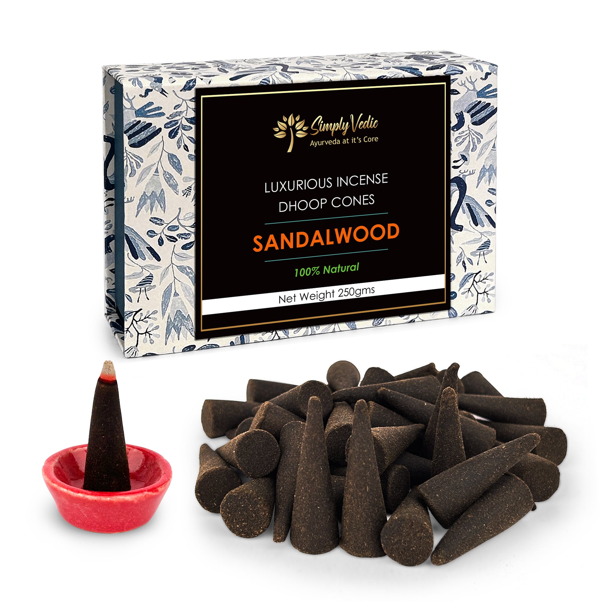 Simply Vedic's Sandalwood Incense Cones