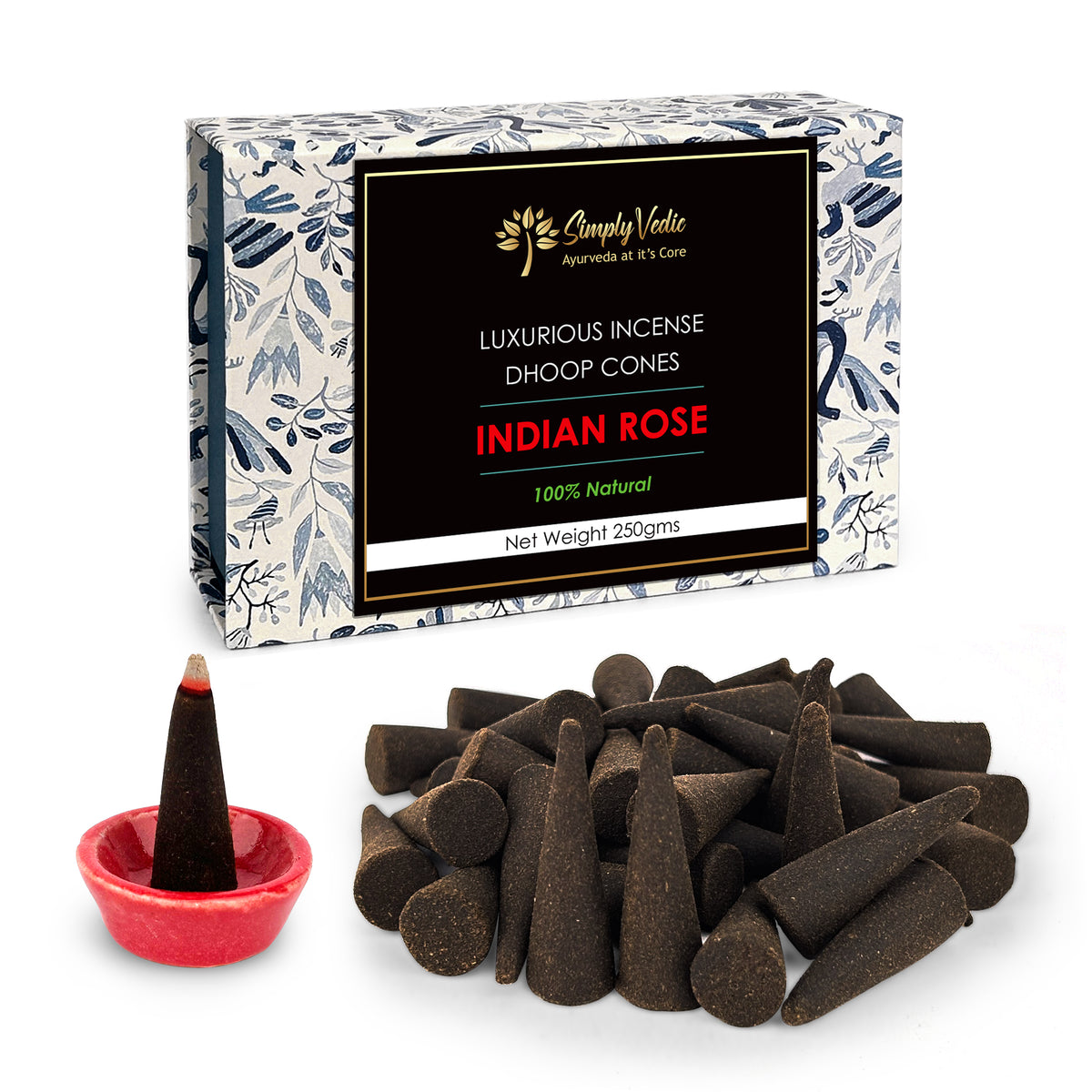 Simply Vedic's Indian Rose Incense Cones