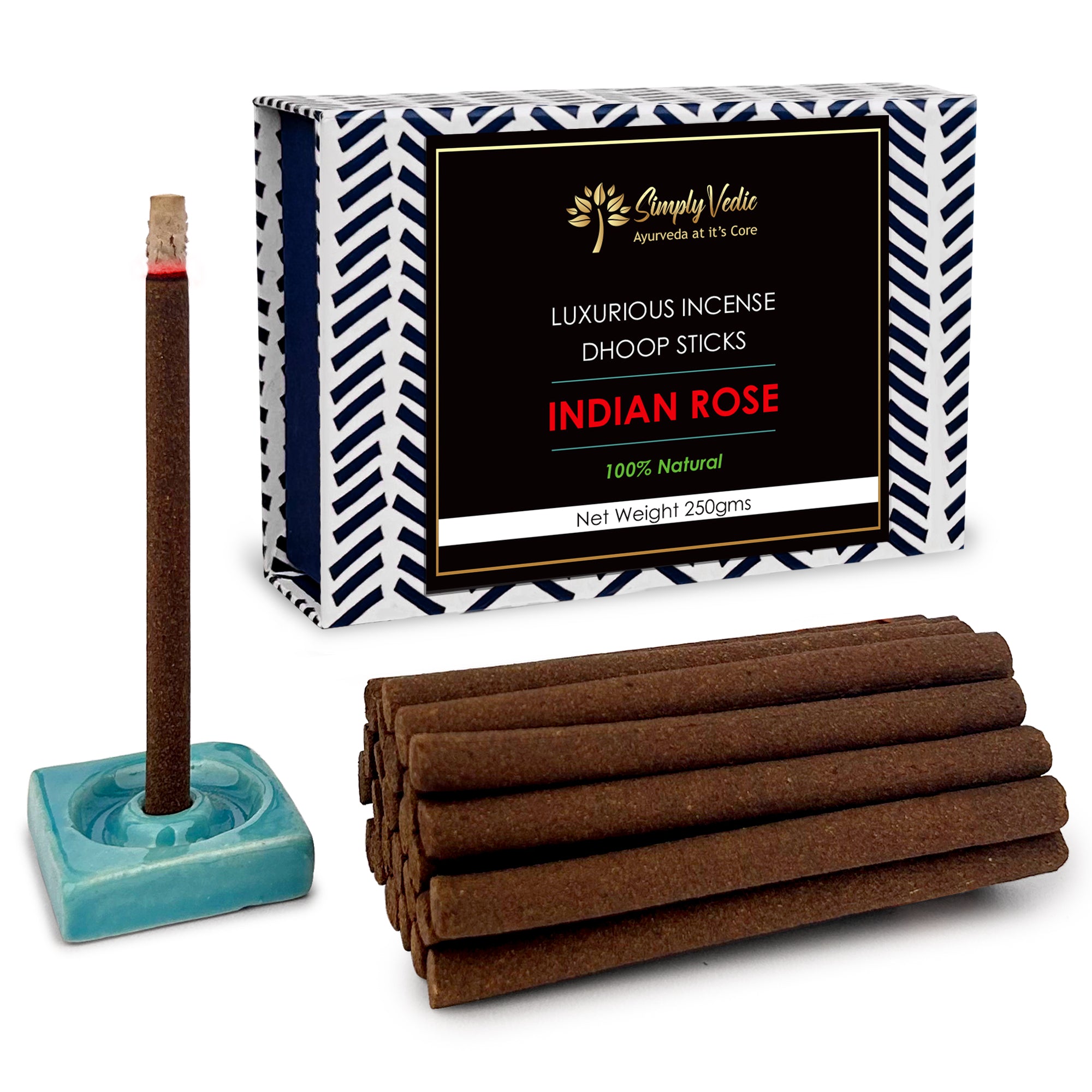 Simply Vedic's Indian Rose Dhoop Sticks