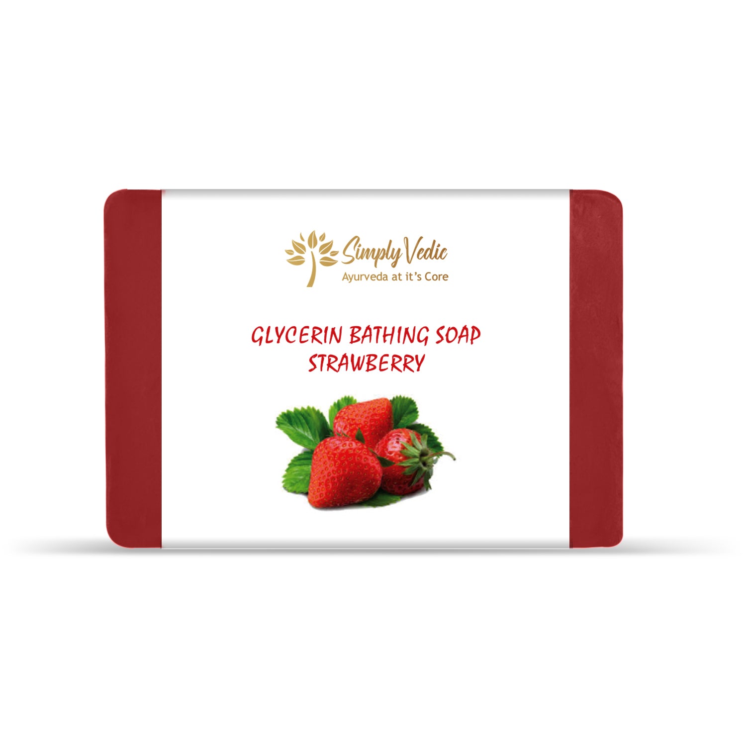Simply Vedic's Strawberry Glycerin soap