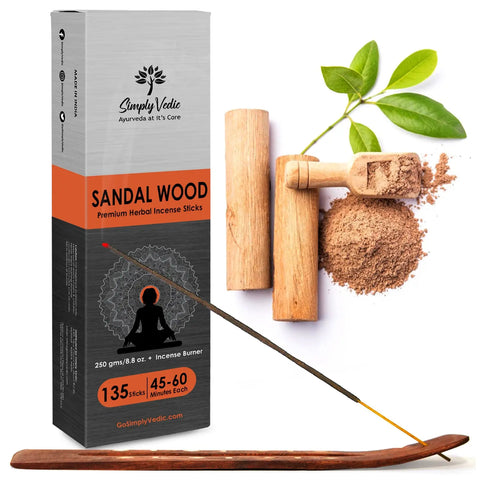 Sandalwood Premium Incense Sticks Agarbatti simplyvedic