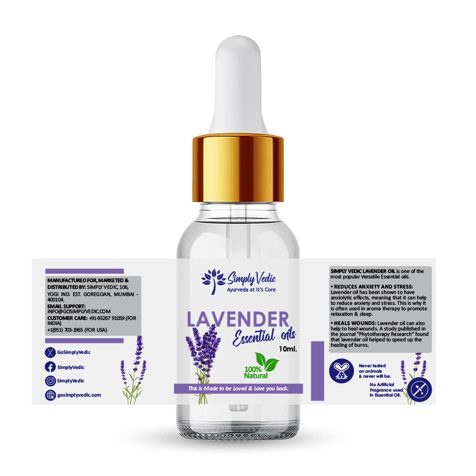 Simply Vedic's Lavender Essential Oil