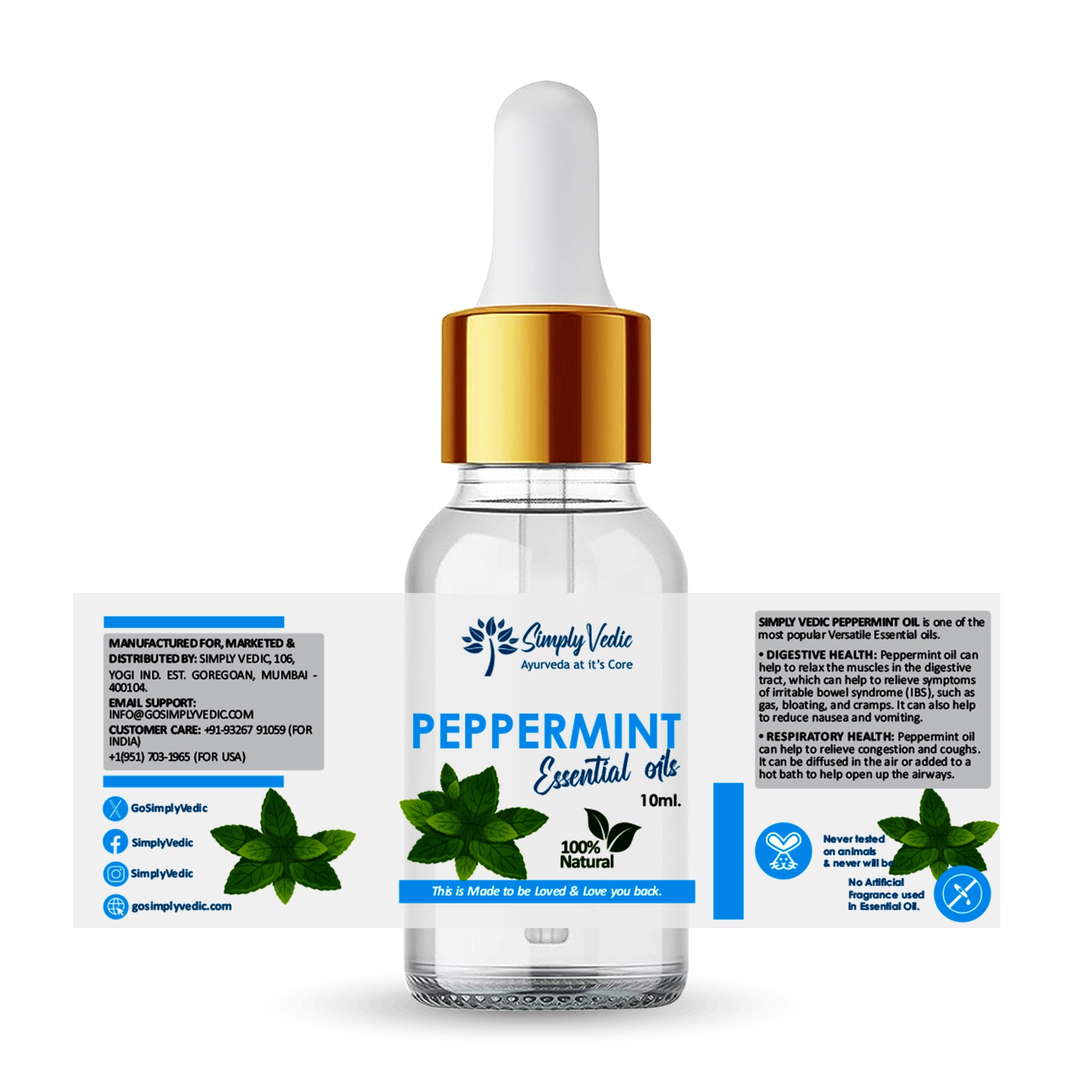 Simply Vedic Peppermint Essential Oil