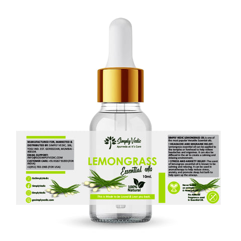 Simply Vedic Lemongrass Essential Oil