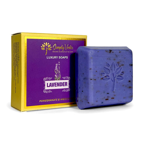 Simply Vedic Pack of 10 Luxury Lavender Soap Bar (114 grams each) simplyvedic