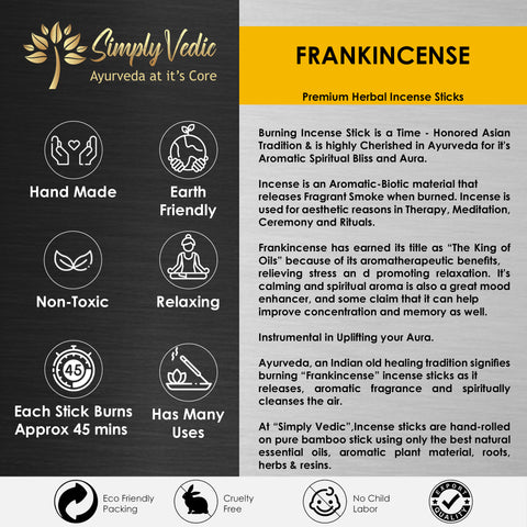 Frankincense Incense Sticks simplyvedic