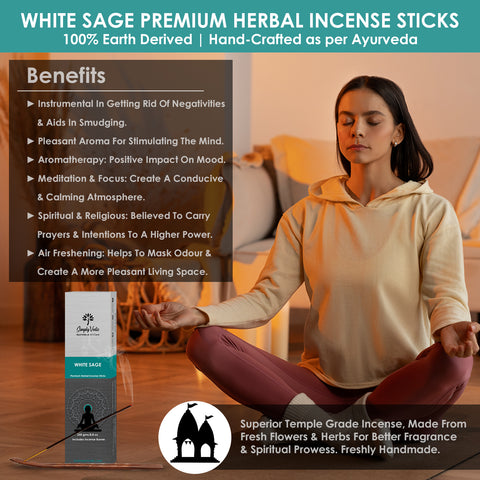 White Sage Agarbatti 250-Grams simplyvedic