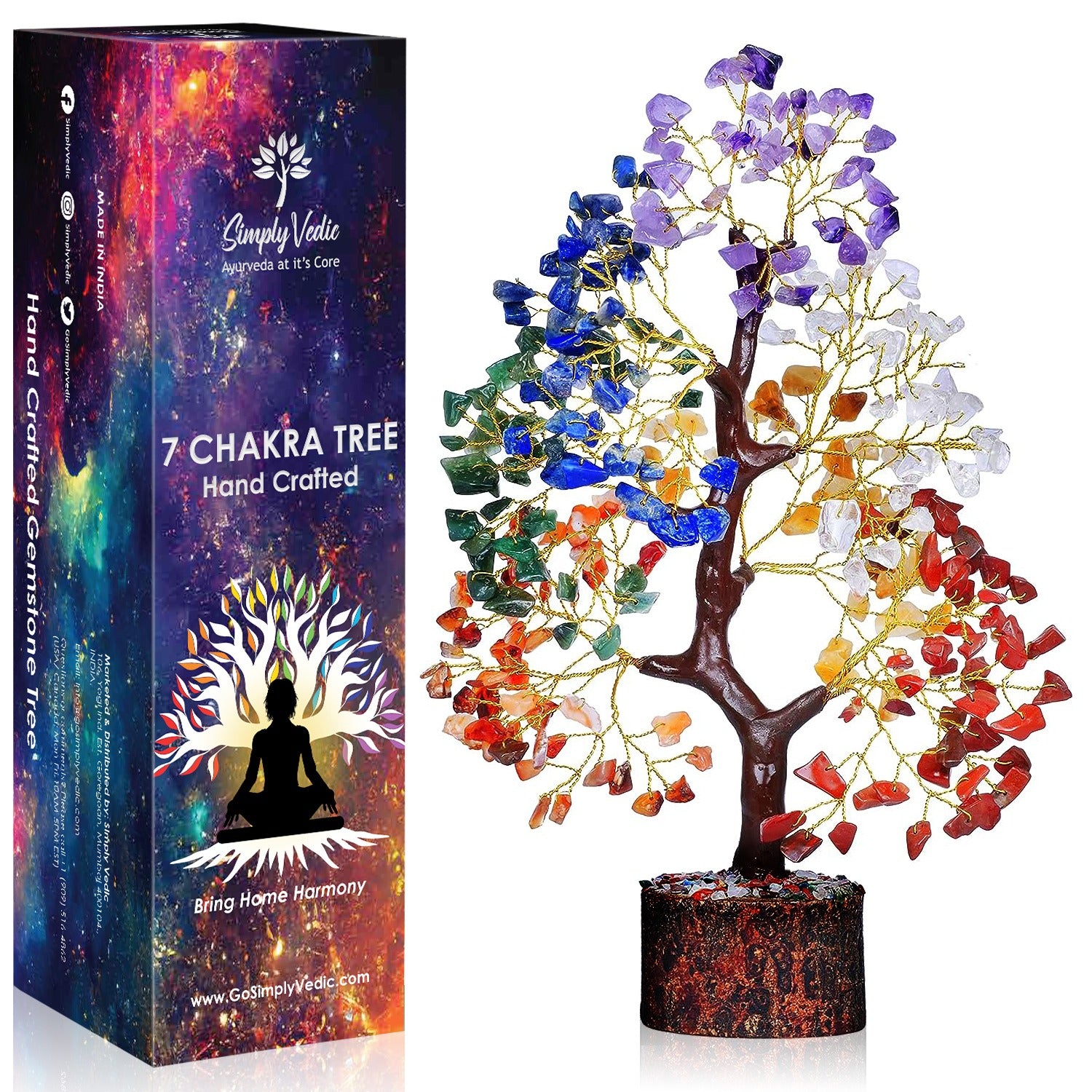 7 Chakra Tree - Crystal Healing Tree for Energy Balance & Spiritual Gr ...