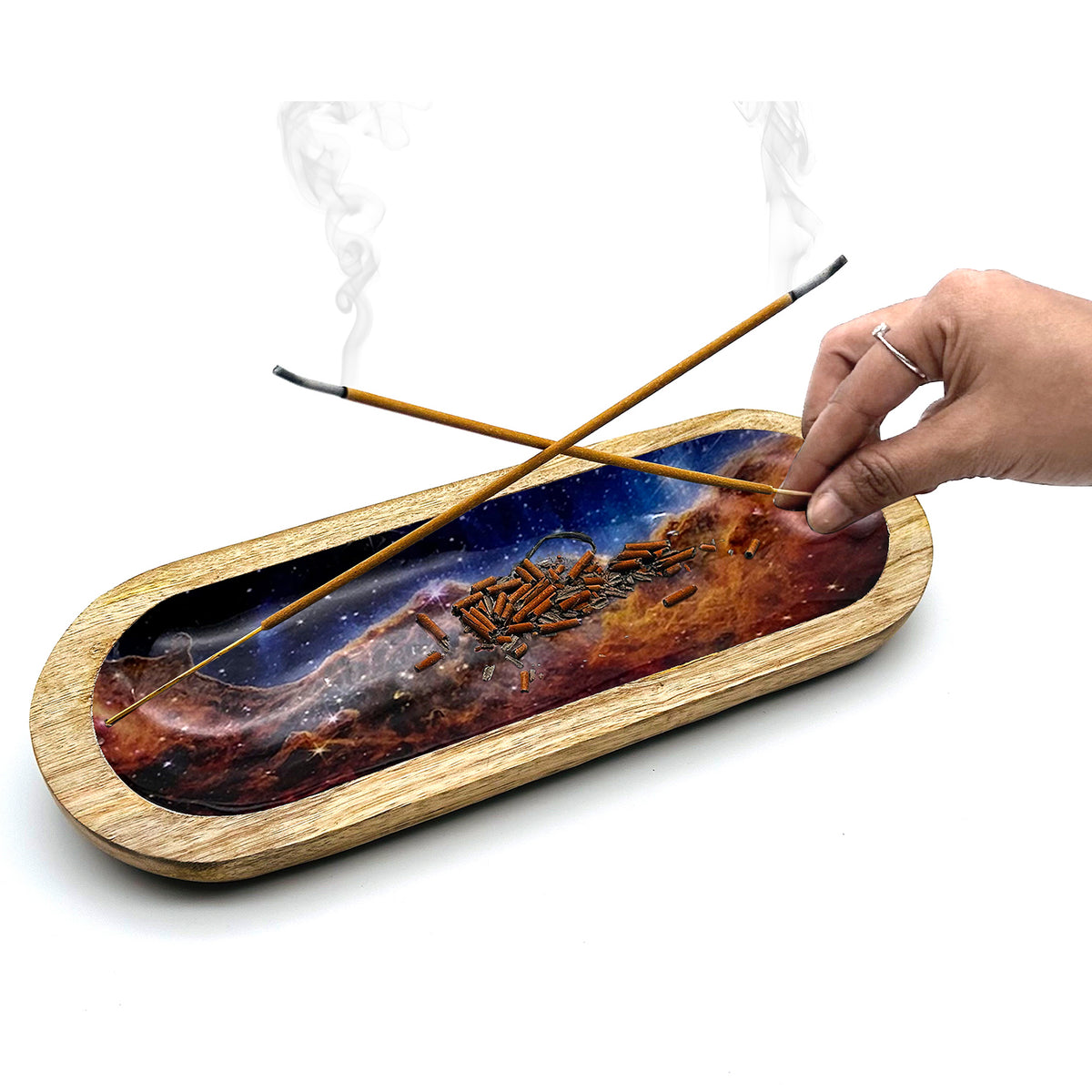 Cosmic Incense Holder, Tray for Home Décor. simplyvedic