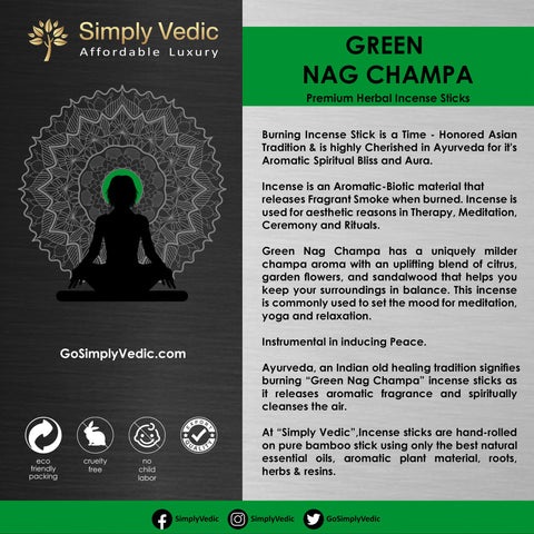 Green Nag Champa Incense Sticks